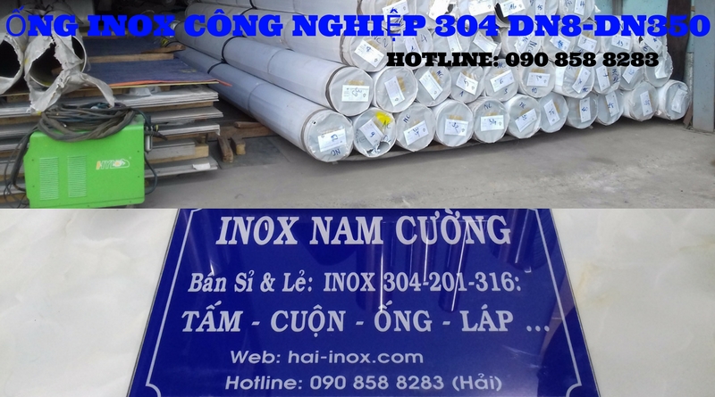 ống inox 304/no1 dn350